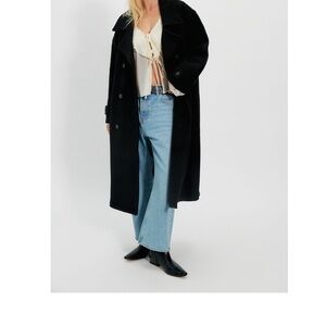 Brand New With Tag Free People Black Long Coat